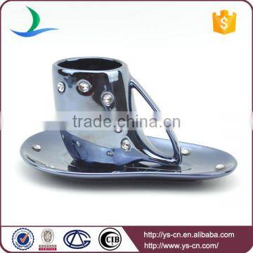 Wholesale Coffee Cup Set Ceramic Set With Diamond Design photo-2