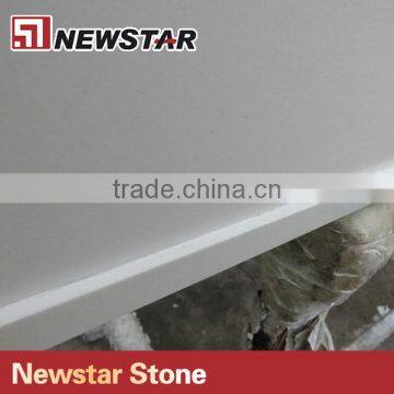 Newstar Hotel Project Pearl White Quartz Stone Vanity Top photo-2