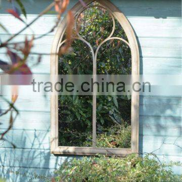 Shabby Chic Garden Outdoor Wall Mirror Chapel Window Design