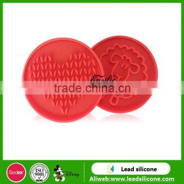 Custom Printed Silicone Cookie Stamp Silicone Cookie Stamp With Wooden Handle photo-6