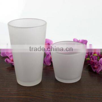 Frosted glass candle cup promotion glass candle holder