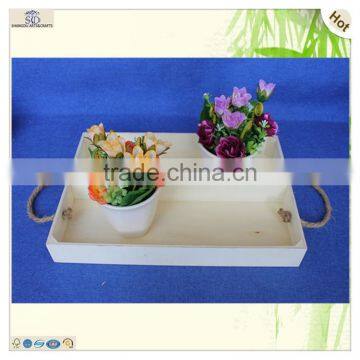 Super Large Fsc Certified 2 Grids Compartments Wooden Tray photo-2