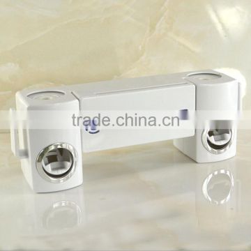 New Arrival Automatic Dual Toothpaste Holder Wall Mount UV Light Toothbrush Sterilizer Set For Wholesale photo-3