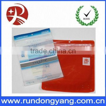 Top quality frosted PVC zipper bag for packaging