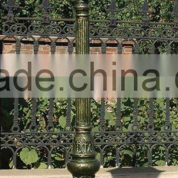 cast iron garden decorative lamp pole