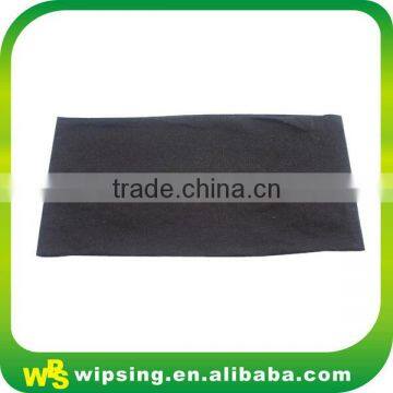 High stretchy black wide headband for men