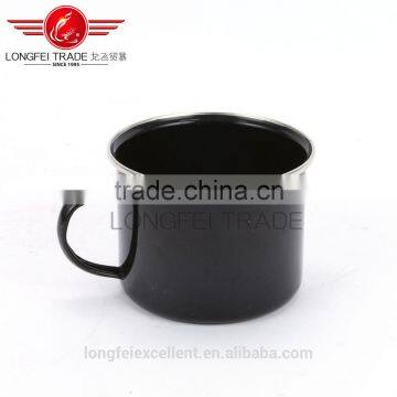 High Quality Hot Sale Black Enamel Camping Mug Wholesale photo-3