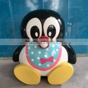 FRP cartoon penguin figure