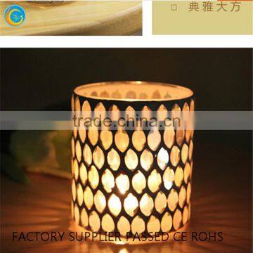 Glass mosaic candlestick