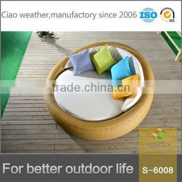 new design rattan round sofa bed