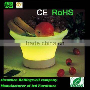 colorful plastic LED Fruit plate/tray