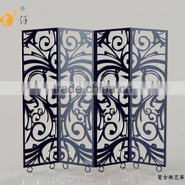 Interior Decoration Cheap Art Screen Classical Design Metal Folding Screen