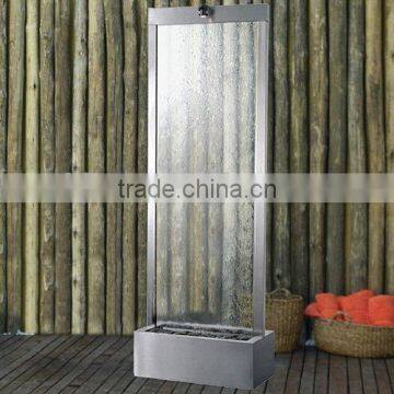 stainless steel office decorative items for indoor glass waterfalls