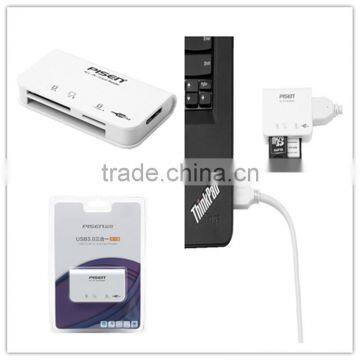 Pisen Plug and Play USB3.0 Interface SD CF TF Smart Multiple Card Reader