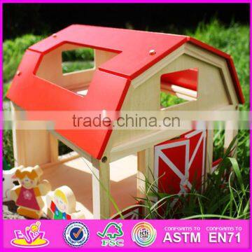 Hot Sale Children Mini Wooden Toy Barn Kits W06A156-S photo-2