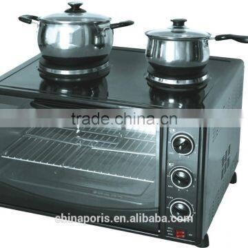 2015 factory hot sale!! good quality and competitiveprice electric oven with double hot plates