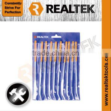 10PCS Riffle Files With Dipped Handle