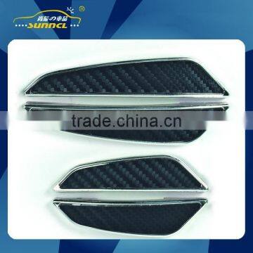Black Carbon Fiber Car Side Door Edge Guard Bumper Protector