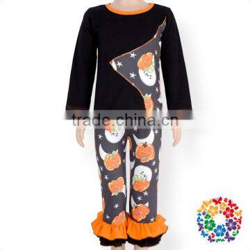 Fall Black Baby Clothes Clothing Set Pumpkin Girls Children Outfits Children Clothes Set photo-2