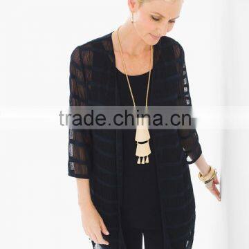 women's sheer black mesh lace shirt
