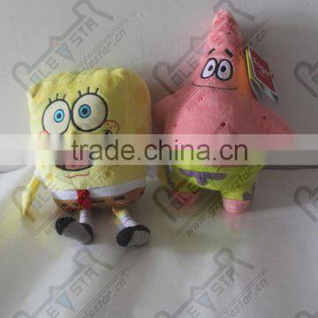 25*20CM sponge bob and patrick star dolls