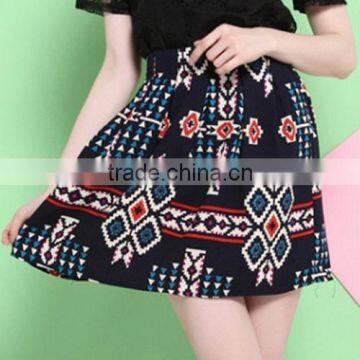 elegant short navy blue ethnic skirt/lady skirt alibaba