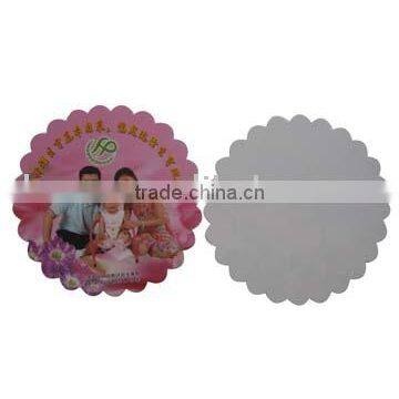 plastic cup coaster/table mat