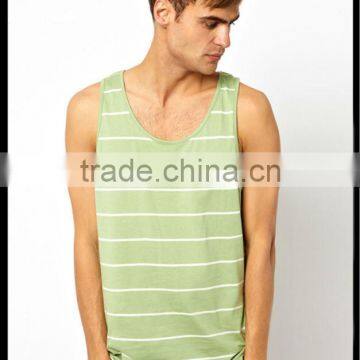 Best Quality Stripe Tank Top Mens Tank Top