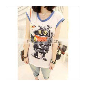 high quality 2013 newest style lady shirt printing.ladies t shirt