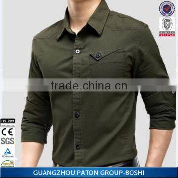 Wholesale mens shirts Mens Luxury Casual Slim Fit Stylish Solid Color Dress Shirts man shirt