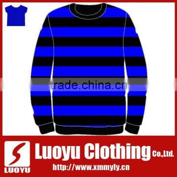 Stripe long sleeve unisex sweatshirts