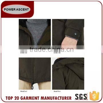 Winter Warm Men's Long Pollar Cotton Hoody Coat Padded Jacket Made In China photo-5