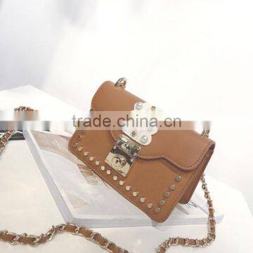 zm50329b 2017 europe fashion lady crossbody bag rivet renovate single shoulder women handbag