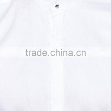 Super Soft Cotton Blank White Shirts With Skull Button photo-3