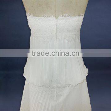 China OEM Supply A Line Strapless Wedding Dress photo-4
