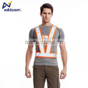High Visibility Mesh Night Work Safety Vest With LED Lights photo-6