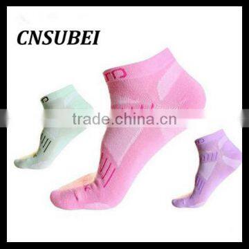 Fashionable sports socks jacquard cotton compression sport socks breathable sport cycling compression socks