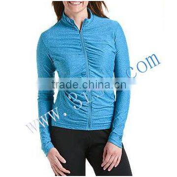 long sleeve compression rash jacket for young girl