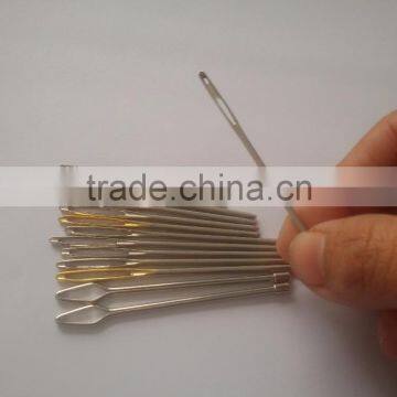 Golden Big Eye Blunt Hand Sewing Needles Stainless Steel photo-2