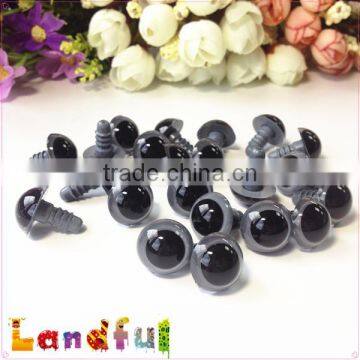 15mm Handmade Crochet Animal Toys Craft Doll Gray Safety Eyes photo-3