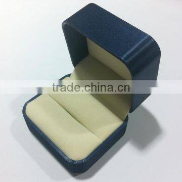 Double Ring Premium Jewelry Box Sapphire Blue photo-4