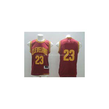 Free Shipping #23 Lebron James red yellow white new style Basketball Jerseys New Authentic Home Away Jersey