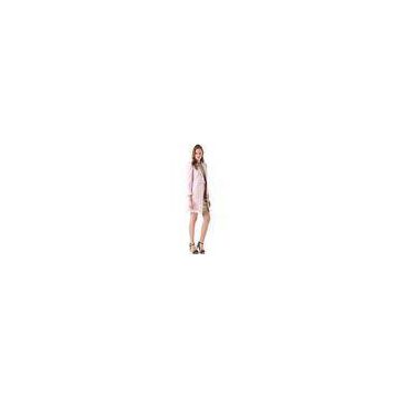 Elegant Winter Pink Warm wool blend Coats juniors Garment Eco Friendly