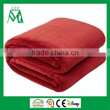 Super soft heating printed throw coral fleece blanket