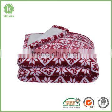 Winter Printing Flannel Fleece Blanket Made In China