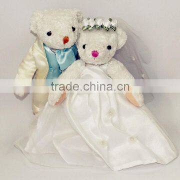 30CM wedding favor teddy bear & teddy bear wedding dress