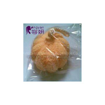 Pumpkin Shaped Black Tea Bath Sponge