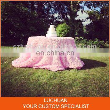 New Design Wholesale Rosette Party Tablecloth