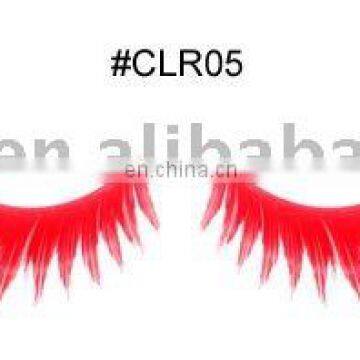 synthetic handmade color red false eyelashes extension ME-0011