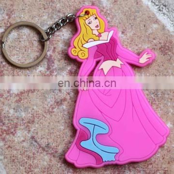 Wholesale beauteous princess series keychain rubber keychain